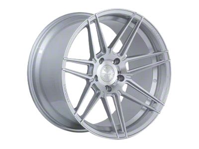 Ferrada Wheels FR6 Machine Silver Wheel; Rear Only; 20x10.5; 28mm Offset (10-15 Camaro, Excluding Z/28)