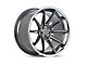 Ferrada Wheels CM2 Matte Graphite with Chrome Lip Wheel; Rear Only; 20x10.5 (10-14 Mustang)