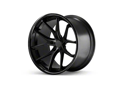 Ferrada Wheels FR2 Matte Black with Gloss Black Lip Wheel; 20x9 (10-14 Mustang)