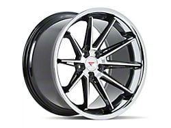 Ferrada Wheels CM2 Machine Black with Chrome Lip Wheel; 20x9 (15-23 Mustang)