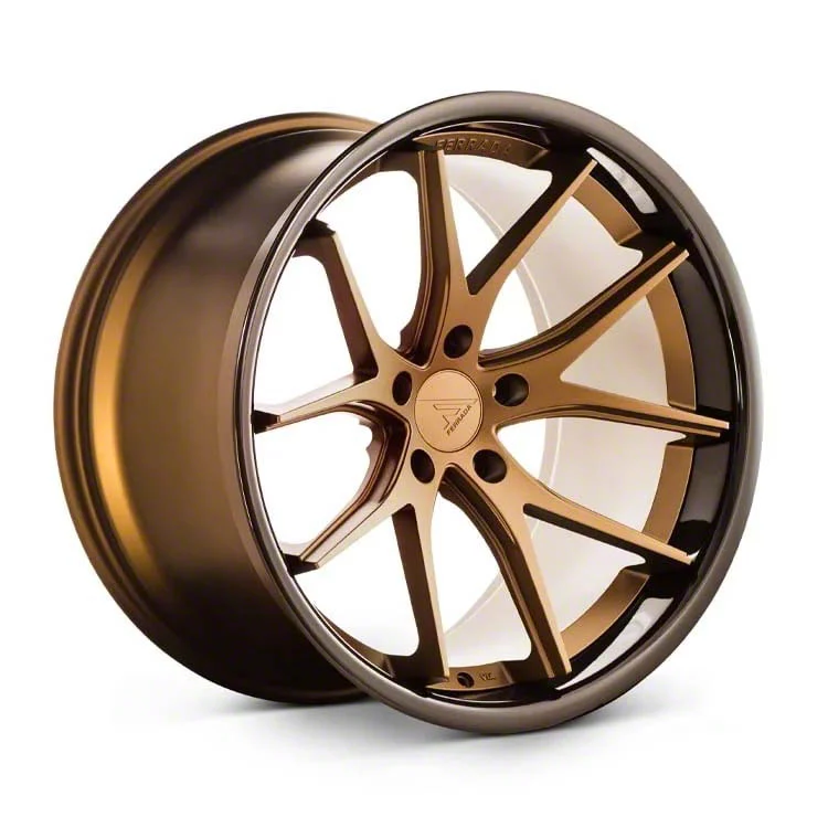 Ferrada Wheels Mustang CM2 Brushed Cobre with Chrome Lip Ferrada Wheels Mustang CM2 Brushed Cobre with Chrome Lip