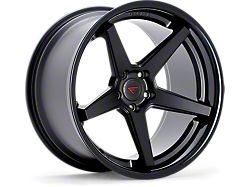 Ferrada Wheels FR3 Matte Black with Gloss Black Lip Wheel; 20x9; 35mm Offset (16-24 Camaro)