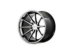 Ferrada Wheels FR4 Machine Black with Chrome Lip Wheel; Rear Only; 20x10.5 (16-24 Camaro)