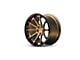 Ferrada Wheels FR4 Matte Bronze with Gloss Black Lip Wheel; Rear Only; 20x10.5 (16-24 Camaro)