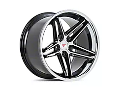 Ferrada Wheels CM1 Machine Black with Chrome Lip Wheel; 20x9 (08-23 RWD Challenger, Excluding Widebody)