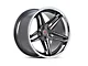 Ferrada Wheels CM1 Matte Graphite with Chrome Lip Wheel; 22x11 (18-23 Challenger Widebody)