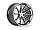 Ferrada Wheels CM2 Machine Black with Chrome Lip Wheel; 20x9 (08-23 RWD Challenger, Excluding Widebody)