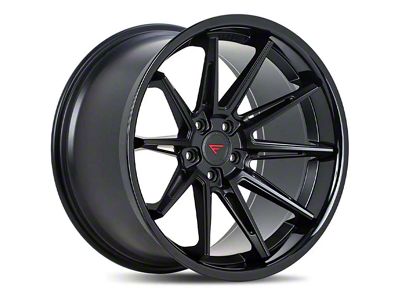 Ferrada Wheels CM2 Matte Black with Gloss Black Lip Wheel; 20x10; 13mm Offset (08-23 RWD Challenger, Excluding Widebody)
