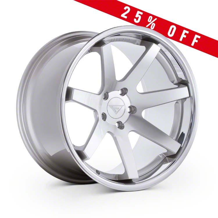 Ferrada Wheels Challenger FR1 Machine Silver with Chrome Lip Wheel ...