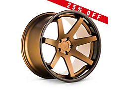 Ferrada Wheels FR1 Matte Bronze with Gloss Black Lip Wheel; 22x9.5; 12mm Offset (08-23 RWD Challenger, Excluding Widebody)