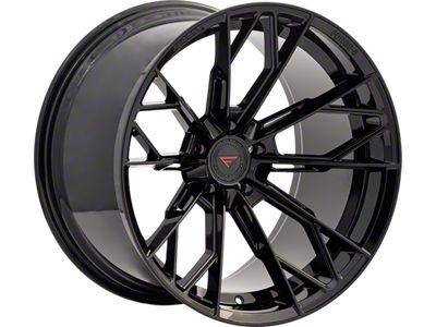 Ferrada Wheels FR11 Obsidian Black Wheel; Rear Only; 22x10; 16mm Offset (08-23 RWD Challenger, Excluding Widebody)