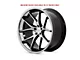 Ferrada Wheels FR2 Machine Black with Chrome Lip Wheel; 20x9 (08-23 RWD Challenger, Excluding Widebody)