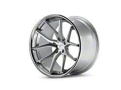 Ferrada Wheels FR2 Machine Silver with Chrome Lip Wheel; 20x10 (18-23 Challenger Widebody)
