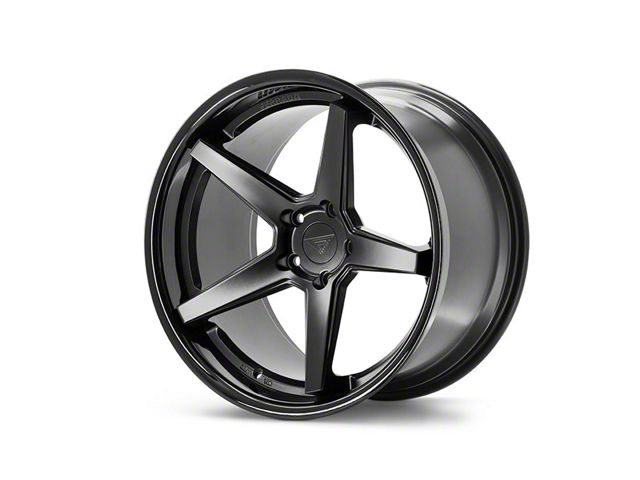 Ferrada Wheels FR3 Matte Black with Gloss Black Lip Wheel; 20x10.5 (18-23 Challenger Widebody)