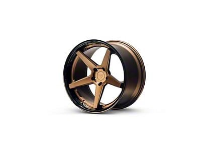 Ferrada Wheels FR3 Matte Bronze with Gloss Black Lip Wheel; 20x9 (08-23 RWD Challenger, Excluding Widebody)