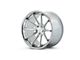 Ferrada Wheels FR4 Machine Silver with Chrome Lip Wheel; 20x10.5 (18-23 Challenger Widebody)