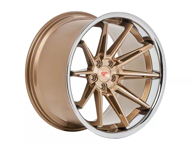 Ferrada Wheels CM2 Brushed Cobre with Chrome Lip Wheel; 20x9 (11-23 RWD Charger, Excluding Widebody)