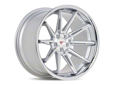 Ferrada Wheels CM2 Machine Silver with Chrome Lip Wheel; 20x10 (11-23 RWD Charger, Excluding Widebody)