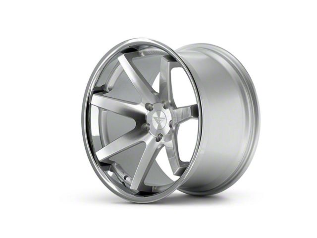 Ferrada Wheels FR1 Machine Silver with Chrome Lip Wheel; 20x9 (11-23 RWD Charger, Excluding Widebody)