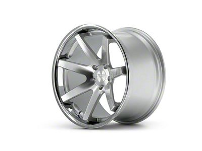 Ferrada Wheels FR1 Machine Silver with Chrome Lip Wheel; 20x9 (11-23 RWD Charger, Excluding Widebody)