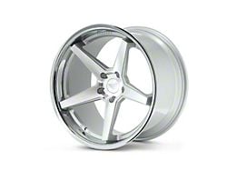 Ferrada Wheels FR3 Machine Silver with Chrome Lip Wheel; 20x10 (20-23 Charger Widebody)
