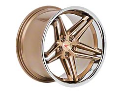 Ferrada Wheels CM1 Brushed Cobre with Chrome Lip Wheel; Front Only; 20x10; 40mm Offset (23-25 Corvette C8 E-Ray, Z06)