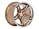 Ferrada Wheels CM1 Brushed Cobre with Chrome Lip Wheel; Rear Only; 20x12 (20-24 Corvette C8 Stingray)