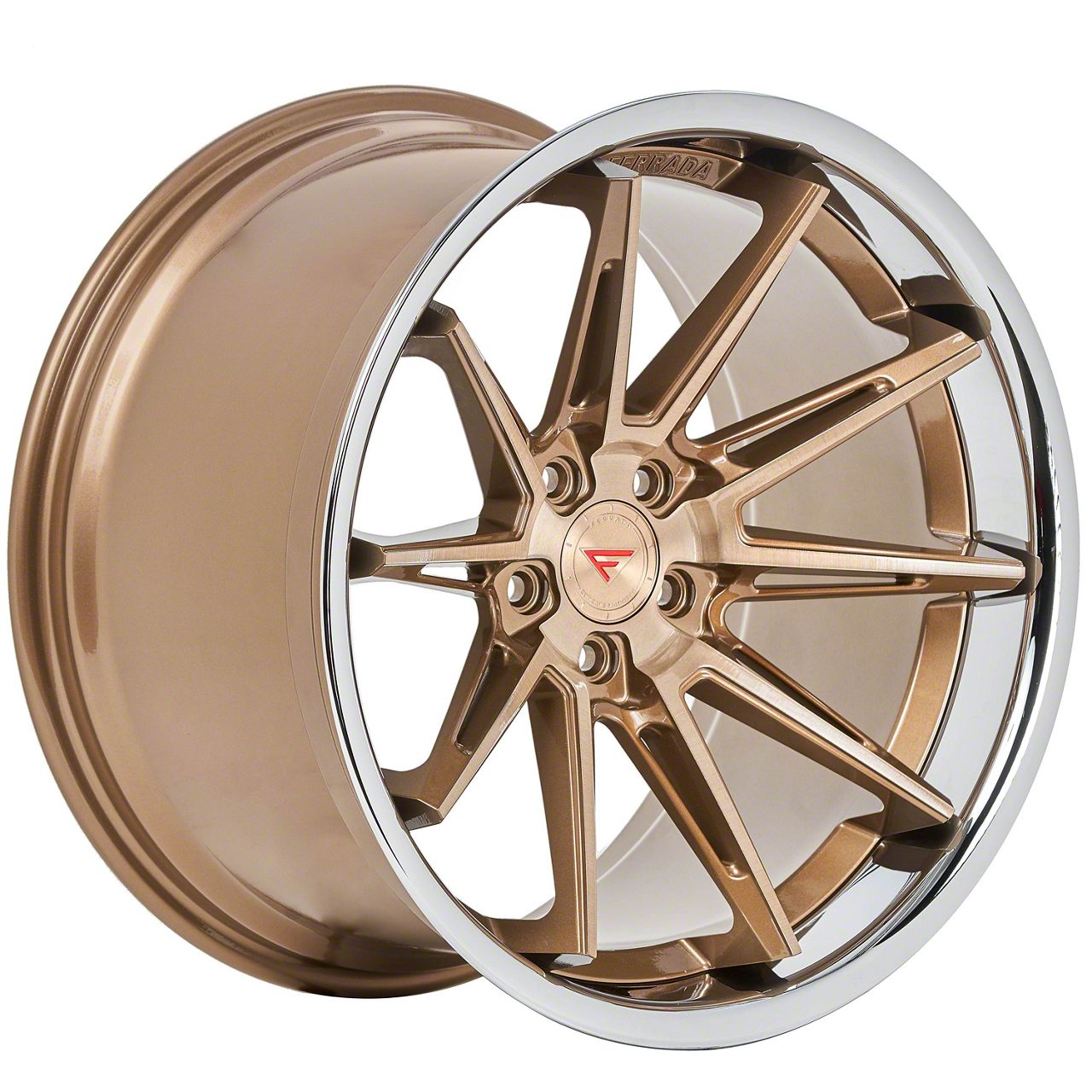本当に信頼出来る店 CM2 Corvette Wheels Ferrada Brushed Lip Chrome with Cobre その他