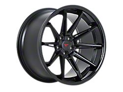 Ferrada Wheels CM2 Matte Black with Gloss Black Lip Wheel; Front Only; 20x10; 40mm Offset (23-25 Corvette C8 E-Ray, Z06)