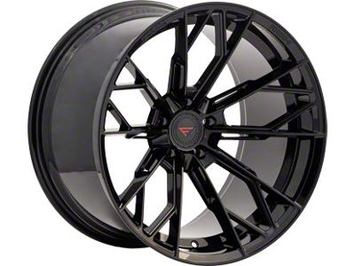 Ferrada Wheels F8-FR11 Obsidian Black Wheel; Rear Only; 20x12 (20-24 Corvette C8 Stingray)