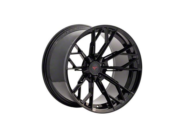 Ferrada Wheels F8-FR11 Obsidian Black Wheel; Rear Only; 20x12 (20-24 Corvette C8 Stingray)