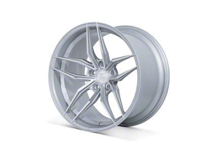 Ferrada Wheels F8-FR5 Machine Silver Wheel; Front Only; 20x9; 35mm Offset (20-25 Corvette C8 Stingray)