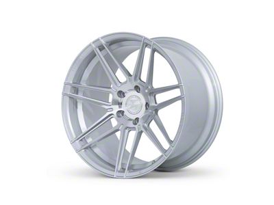 Ferrada Wheels F8-FR6 Machine Silver Wheel; Front Only; 20x9 (20-24 Corvette C8 Stingray)