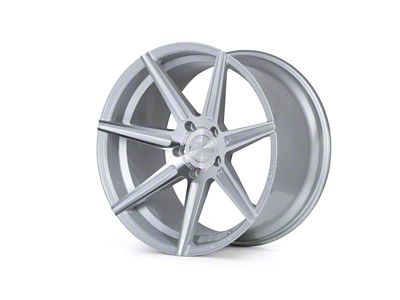 Ferrada Wheels F8-FR7 Machine Silver Wheel; Rear Only; 21x10.5; 25mm Offset (20-25 Corvette C8 Stingray)