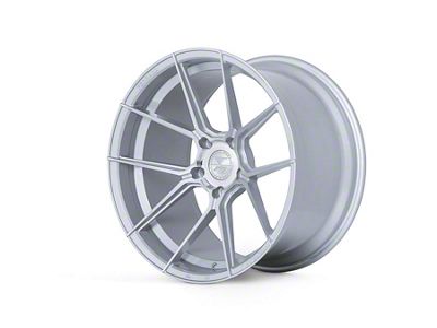 Ferrada Wheels F8-FR8 Machine Silver Wheel; Rear Only; 21x12; 30mm Offset (20-25 Corvette C8 Stingray)