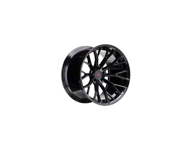 Ferrada Wheels F8-FR9 Obsidian Black Wheel; Rear Only; 20x11 (20-24 Corvette C8 Stingray)