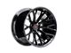 Ferrada Wheels F8-FR9 Obsidian Black Wheel; Rear Only; 20x11 (20-24 Corvette C8 Stingray)