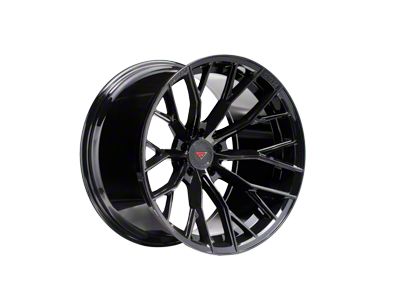 Ferrada Wheels F8-FR9 Obsidian Black Wheel; Rear Only; 20x12 (20-24 Corvette C8 Stingray)