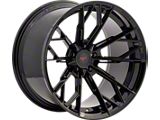 Ferrada Wheels FR11 Obsidian Black Wheel; Front Only; 20x9; 35mm Offset (20-26 Corvette C8 Stingray)