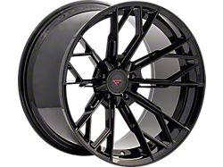 Ferrada Wheels FR11 Obsidian Black Wheel; Front Only; 20x9; 35mm Offset (20-25 Corvette C8 Stingray)