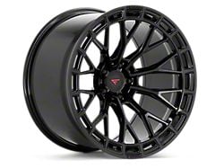 Ferrada Wheels FR12 Obsidian Black Wheel; Front Only; 20x9; 35mm Offset (20-25 Corvette C8 Stingray)