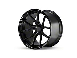 Ferrada Wheels FR2 Matte Black with Gloss Black Lip Wheel; Front Only; 19x9.5; 35mm Offset (20-26 Corvette C8 Stingray)