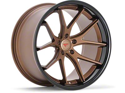 Ferrada Wheels FR2 Matte Bronze with Gloss Black Lip Wheel; Front Only; 20x10; 40mm Offset (23-25 Corvette C8 E-Ray, Z06)