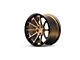 Ferrada Wheels FR4 Matte Bronze with Gloss Black Lip Wheel; Front Only; 19x9.5 (20-24 Corvette C8 Stingray)