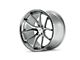 Ferrada Wheels FR2 Machine Silver with Chrome Lip Wheel; 20x9 (21-24 Mustang Mach-E)