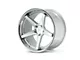 Ferrada Wheels FR3 Machine Silver with Chrome Lip Wheel; Rear Only; 20x10.5 (21-24 Mustang Mach-E)
