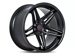 Ferrada Wheels CM1 Matte Black with Gloss Black Lip Wheel; 20x10.5 (2024 Mustang)