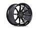 Ferrada Wheels CM2 Matte Black with Gloss Black Lip Wheel; Rear Only; 20x11 (2024 Mustang)
