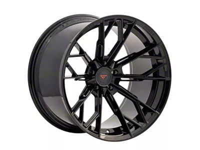 Ferrada Wheels F8-FR11 Obsidian Black Wheel; 20x9; 25mm Offset (24-25 Mustang)
