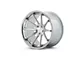 Ferrada Wheels FR4 Machine Silver with Chrome Lip Wheel; 20x9 (2024 Mustang)